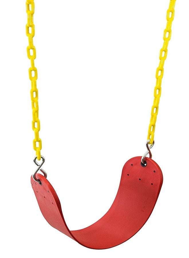 Squirrel Products Heavy Duty Swing Seat - Swing Set Accessories Swing Seat Replacement and Carabiners for Easy Install - Red - Image 3